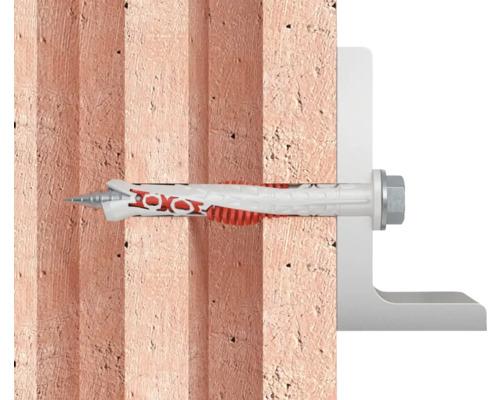 Upevnenie rámu pomocou hmoždinky v stene