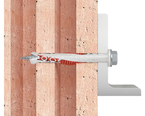 Upevnenie hmoždinkou v tehlovej stene