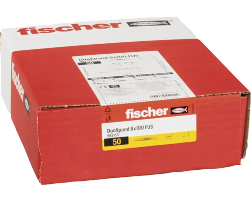 Balenie hmoždiniek Fischer DuoXpand 8x100 FUS