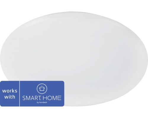 LED stropné svietidlo Eglo Crosslink 4,8 W 2160lm 2700-6500K biele stmievateľné - kompatibilné so SMART HOME by hornbach