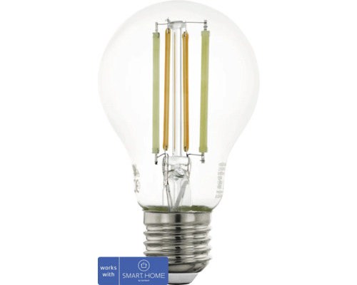 LED žiarovka Eglo Crosslink A60 E27 / 6 W ( 60 W ) 806 lm 2200-6500 K priehľadná - kompatibilná so SMART HOME by hornbach Číra LED žiarovka s päticou E27 a vláknom