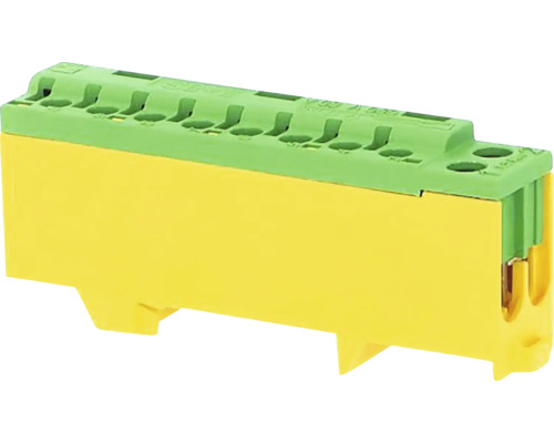 Mostík rozbočovací PE 2+8S zeleno-žltý bezskrutku. 8x6mm2 + 2x16mm2