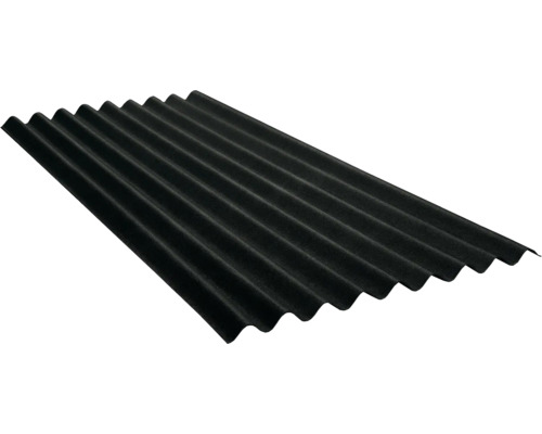 Asfaltová vlnitá doska Onduline BASE čierna 2000x855 mm Vlnitá doska na strešnú krytinu