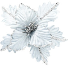 Dekoratívny umelý kvet s trblietkami