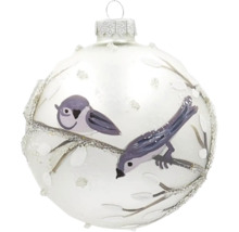 Vianočná guľa s motívom vtákov