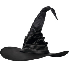 Čierny čarodejnícky klobúk na kostýmové večierky a Halloween