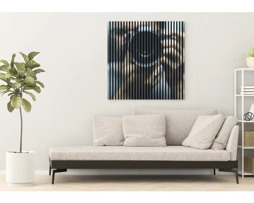 Dekoratívny nástenný obraz so šálkou kávy v modernom obývacom priestore