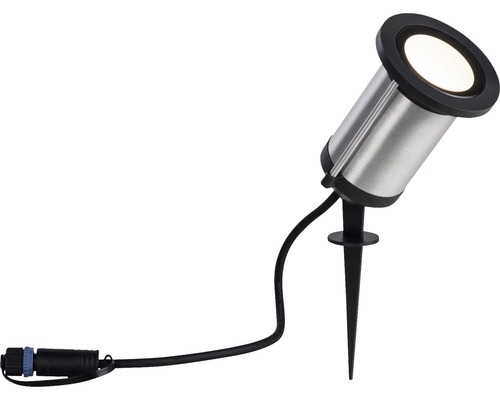 LED vonkajšie bodové svietidlo Paulmann 94285 Plug and Shine IP65 5,1W 310lm 3000K antracit/chróm - zapichovacie