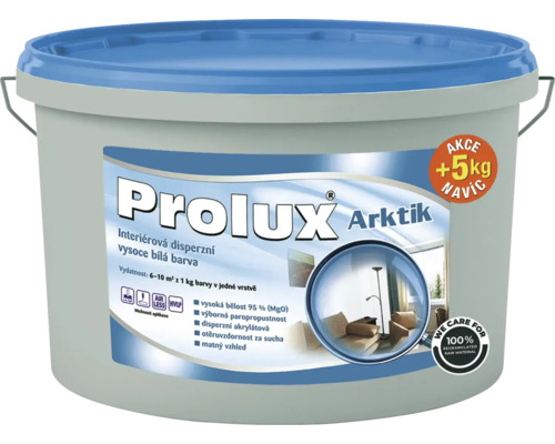 Farba na stenu Prolux Arktik biela 20 kg + 5 kg