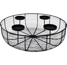 Drôtený kôš so svietnikmi