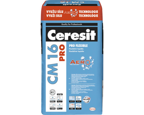 Flexibilné lepidlo Ceresit CM 16 PRO Aero S1 25 kg cementové