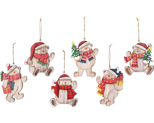 Dekoratívne vianočné ozdoby s motívmi medveďov