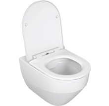 Závesné WC set RAVAK Zante bez splachovacieho kruhu biela vr. WC dosky X01866