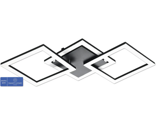 LED stropné svietidlo Eglo Crosslink 32,4W 4000lm 3000-6500K čierne