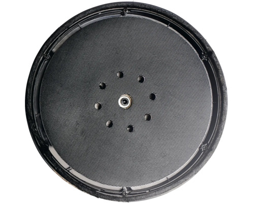 Brúsny tanier s ryhovaným povrchom a otvormi