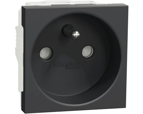 Zásuvka Schneider Electric Nová Unica NU303954E antracit Zásuvka s ochranným kontaktom