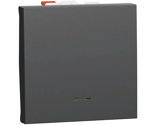 Vypínač Schneider Electric Nová Unica NU320354S ř.6 striedavý s nulovou svorkou antracit Elektrický spínač na montáž na stenu