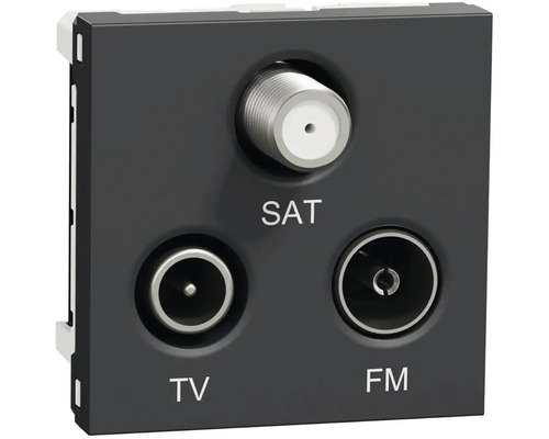 Anténna zásuvka Schneider Electric Nová Unica NU345054 R/TV/SAT antracit Anténová zásuvka pre SAT, TV a FM