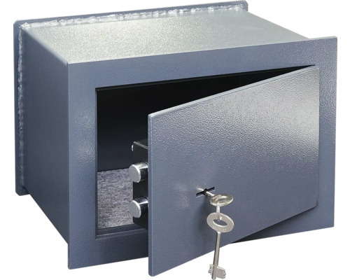 Otvorený trezor s kľúčom