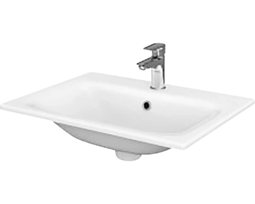 Umývadlo na skrinku Cersanit MODUO sanitárna keramika biela 60 x 45 CCWT1000633680 Umývadlo s batériou
