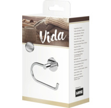 Chrómový držiak toaletného papiera Vida v obale produktu