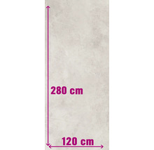 Rozmery: výška 280 cm, šírka 120 cm