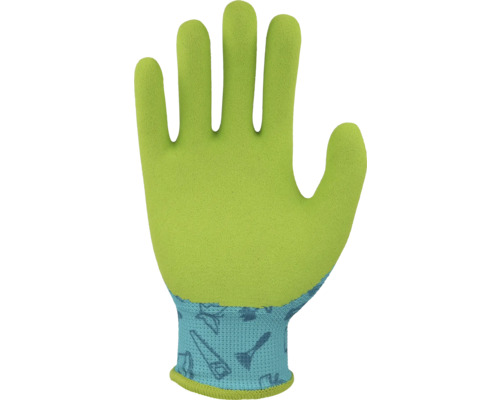 Záhradná rukavica so vzorom náradia