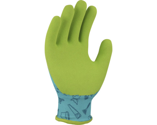 Záhradná rukavica so vzorom náradia