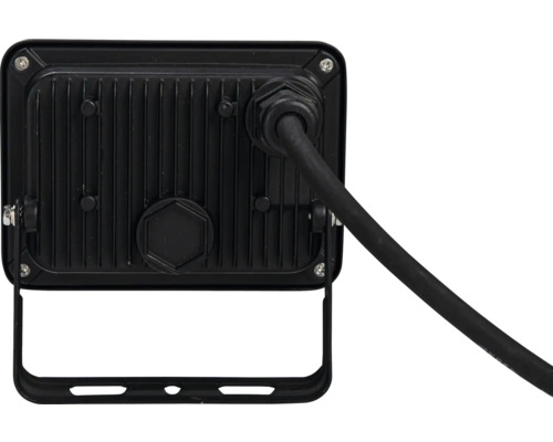 Zadná strana LED reflektora s káblom