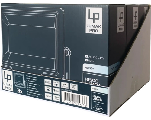 Balenie LED reflektorov s podrobnosťami o produkte