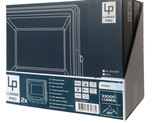 Balenie dvoch LED reflektorov značky Lumak Pro