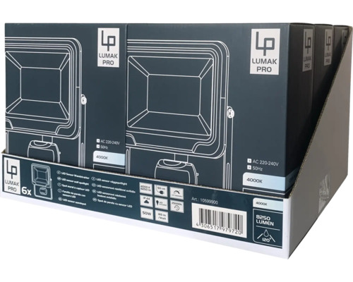 Balenie LED reflektora Lumak Pro v displeji