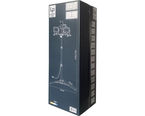 Balenie pracovnej lampy Lumak Pro so statívom