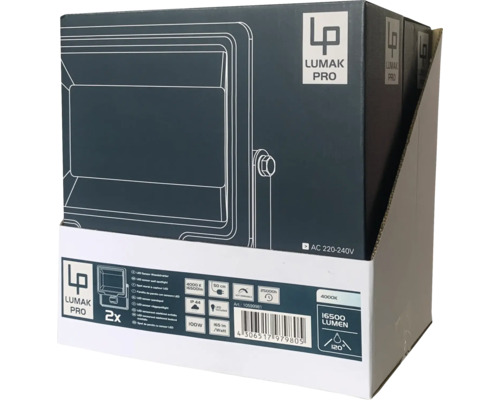 Balenie dvoch LED reflektorov Lumak Pro s 16500 lúmenmi