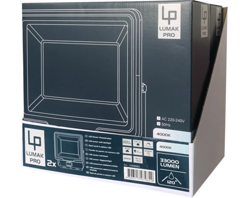Balenie LED senzorového nástenného svietidla Lumak Pro