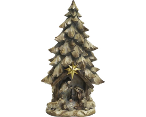 Betlehem strom polyresinový 28,5 cm Vianočný betlehem pod vianočným stromčekom