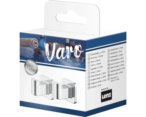 Balenie dvoch chrómových háčikov na uteráky