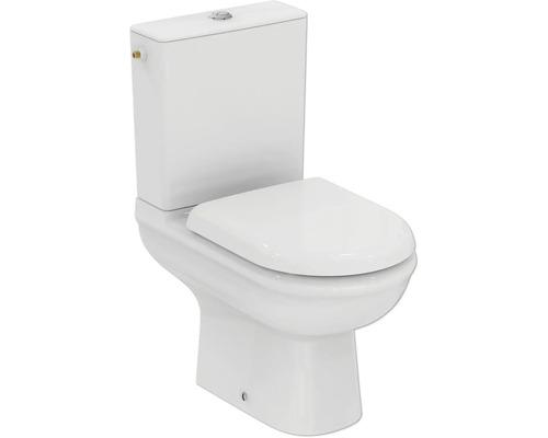WC kombi set Ideal Standard Exacto bez splachovacieho kruhu vč. WC dosky R006901 Stojace WC s nádržkou a WC sedadlom