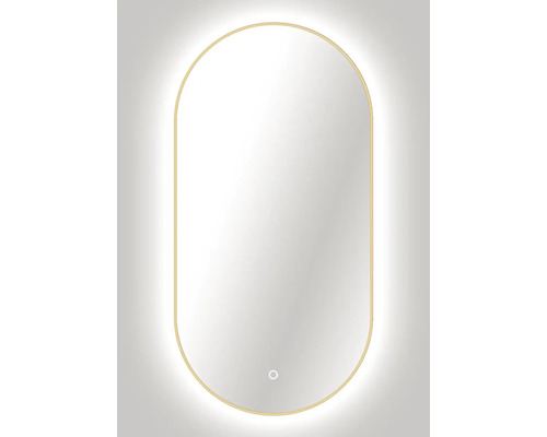 Oválne zrkadlo s osvetlením