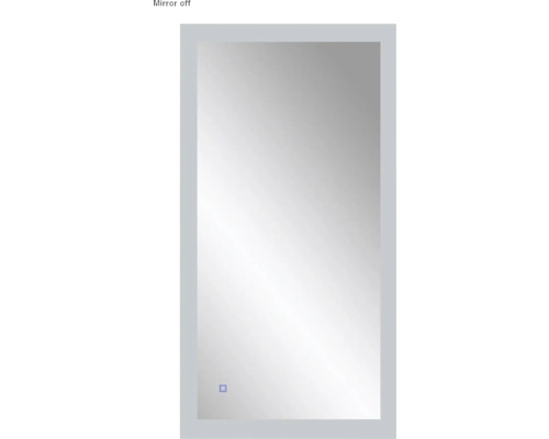 Zrkadlo do kúpeľne s osvetlením Shine LED 65x120 cm s vypínačom a podložkou proti zahmlievaniu