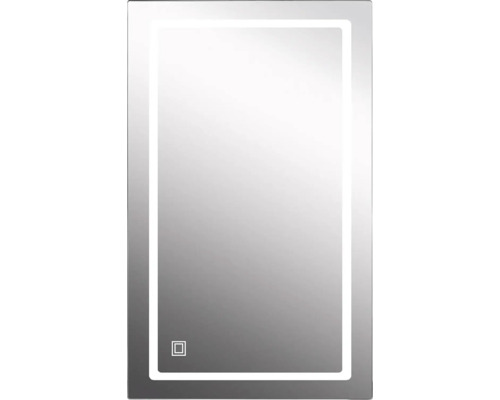 Obdĺžnikové zrkadlo do kúpeľne s LED osvetlením