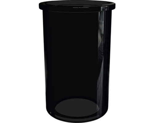 Čierny kozmetický odpadkový kôš z plastu