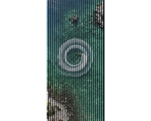 Dizajnový akustický panel DIGI05E 1133x19x1195 mm Pohľad zhora na wakeboardistu na vode