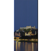 Panoráma Salzburgu za čiernymi pruhmi