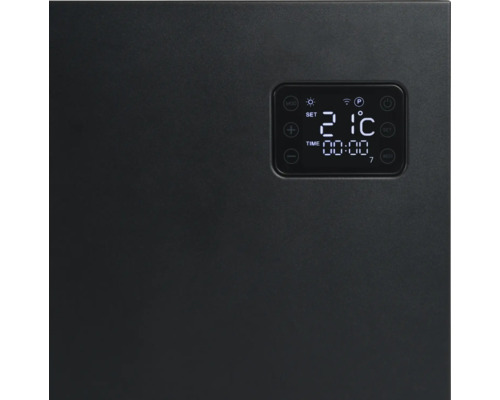 Detailný záber vykurovacieho telesa s digitálnym displejom