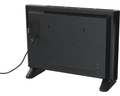 Pohľad zozadu na radiátor s napájacím káblom