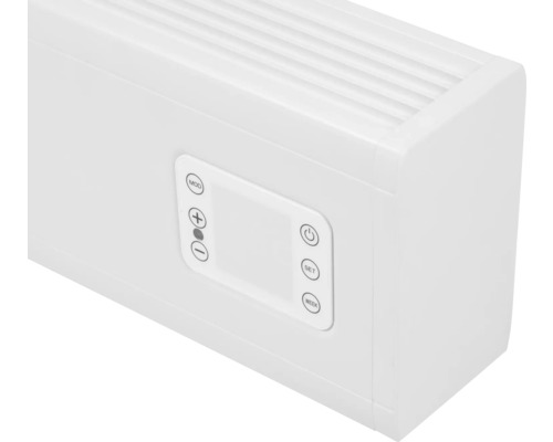 Detailný pohľad na radiátor s ovládacími prvkami