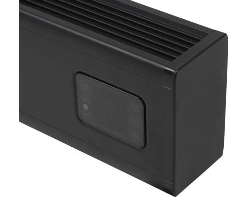 Detailný pohľad na radiátor s ovládacími prvkami