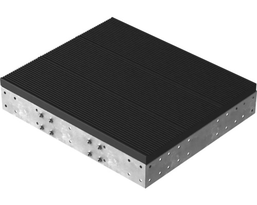 Platforma Pertura Tallis antracit 100x88 cm Tlmič vibrácií s rebrovaným profilom a kovovým rámom