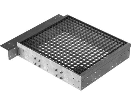 Platforma Pertura Tallis rošt 80x88 cm Kovová podlahová vpusť s mriežkou